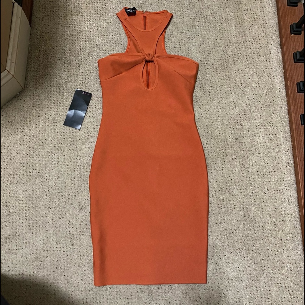 Dress - Bebe Burnt Orange